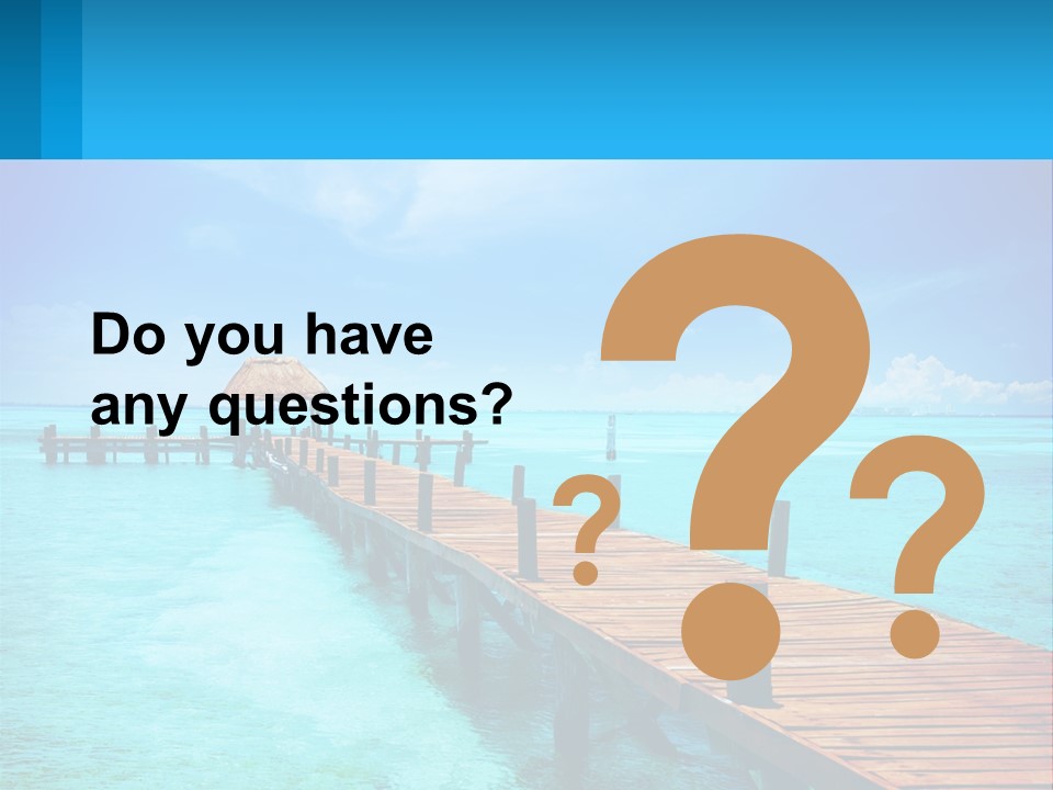 Pier By The Sea PowerPoint Template