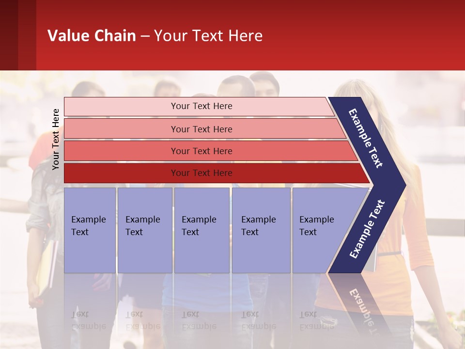 Girls From College PowerPoint Template