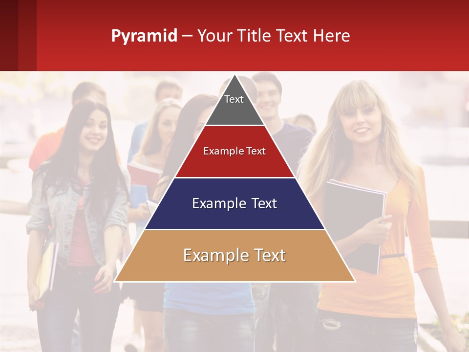 Girls From College PowerPoint Template