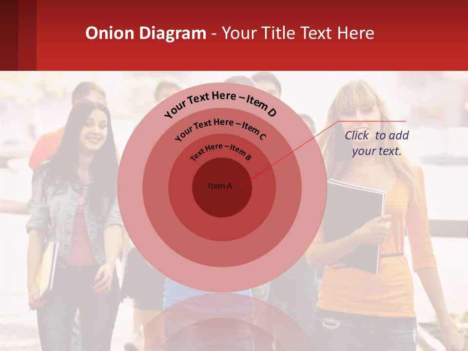 Girls From College PowerPoint Template