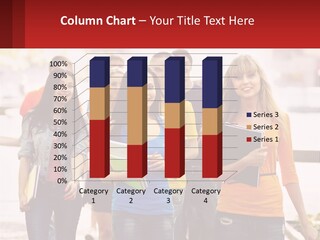 Girls From College PowerPoint Template