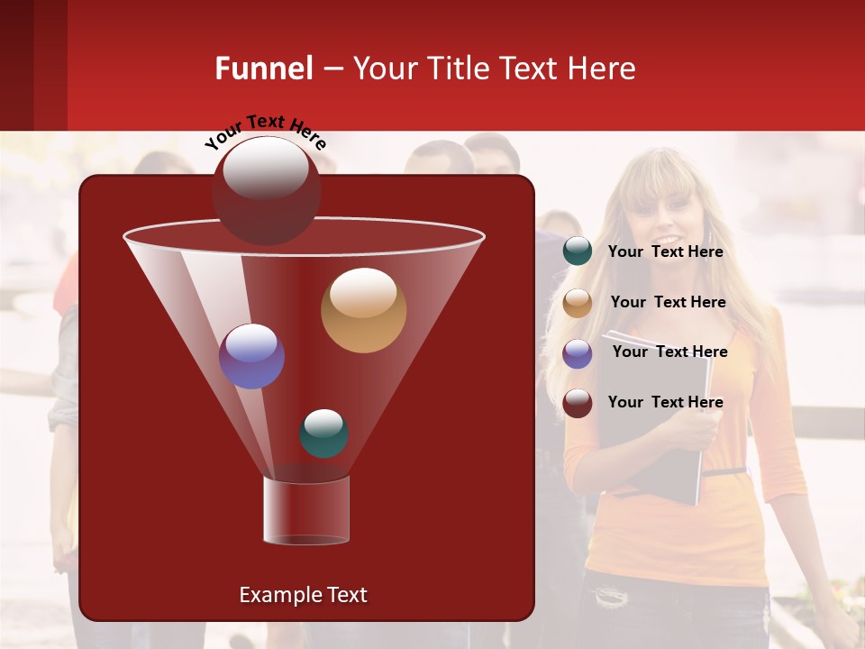 Girls From College PowerPoint Template