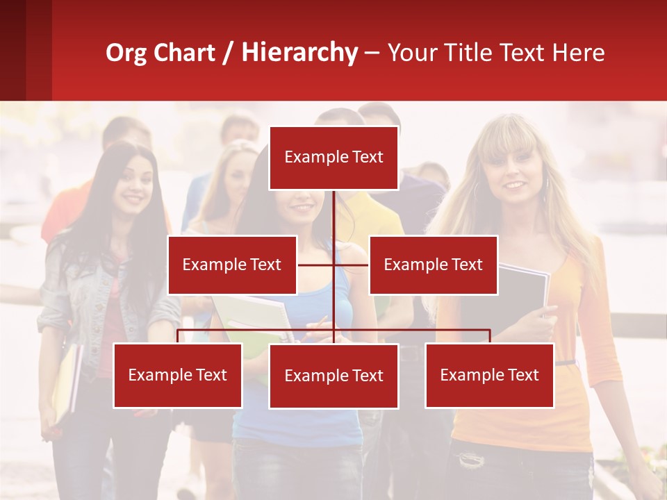 Girls From College PowerPoint Template