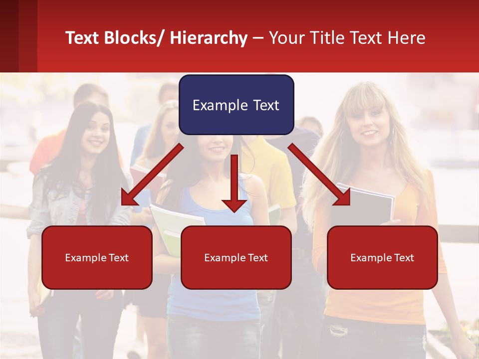 Girls From College PowerPoint Template