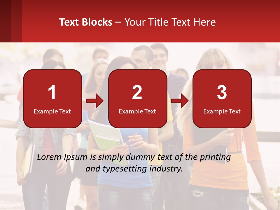 Girls From College PowerPoint Template