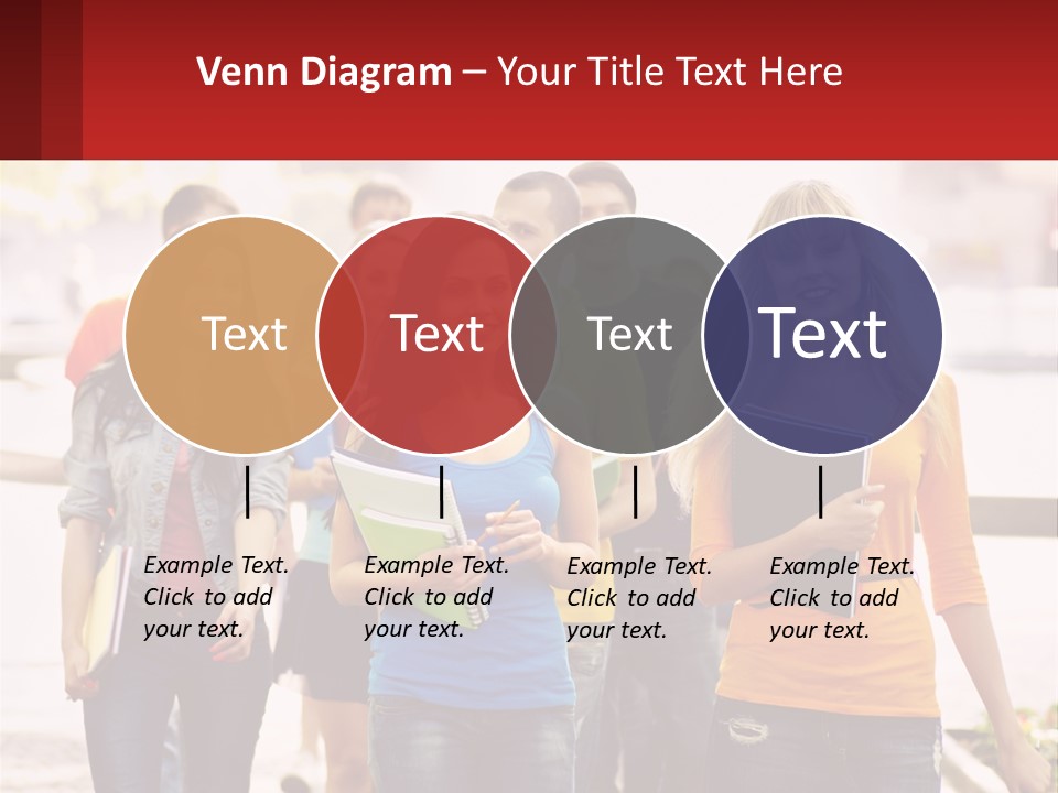 Girls From College PowerPoint Template