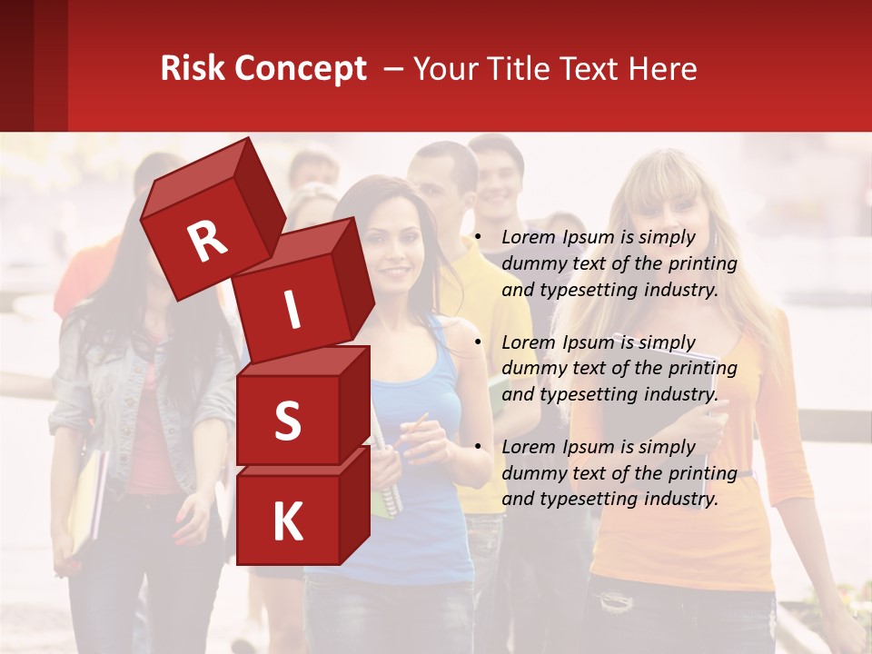 Girls From College PowerPoint Template