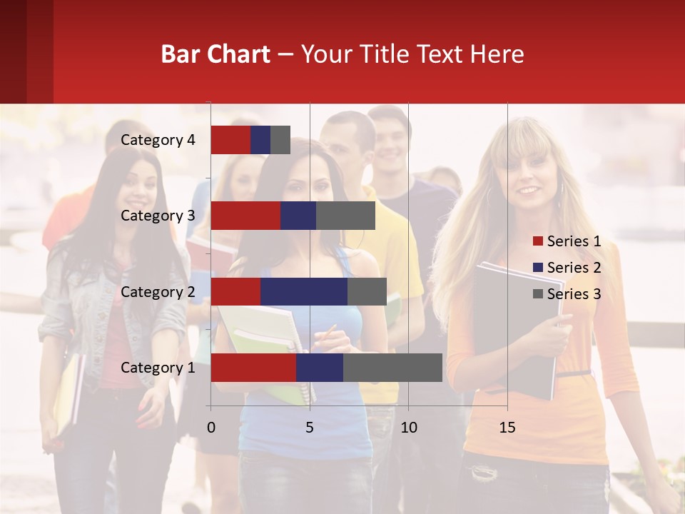 Girls From College PowerPoint Template