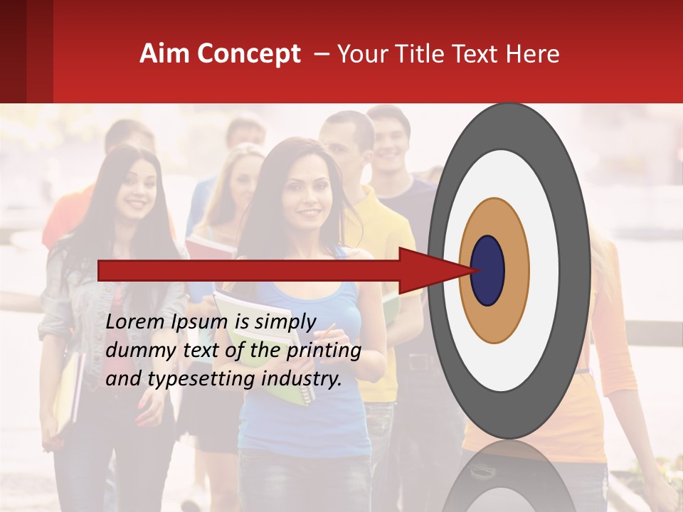 Girls From College PowerPoint Template