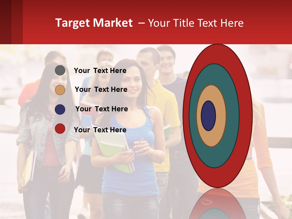 Girls From College PowerPoint Template