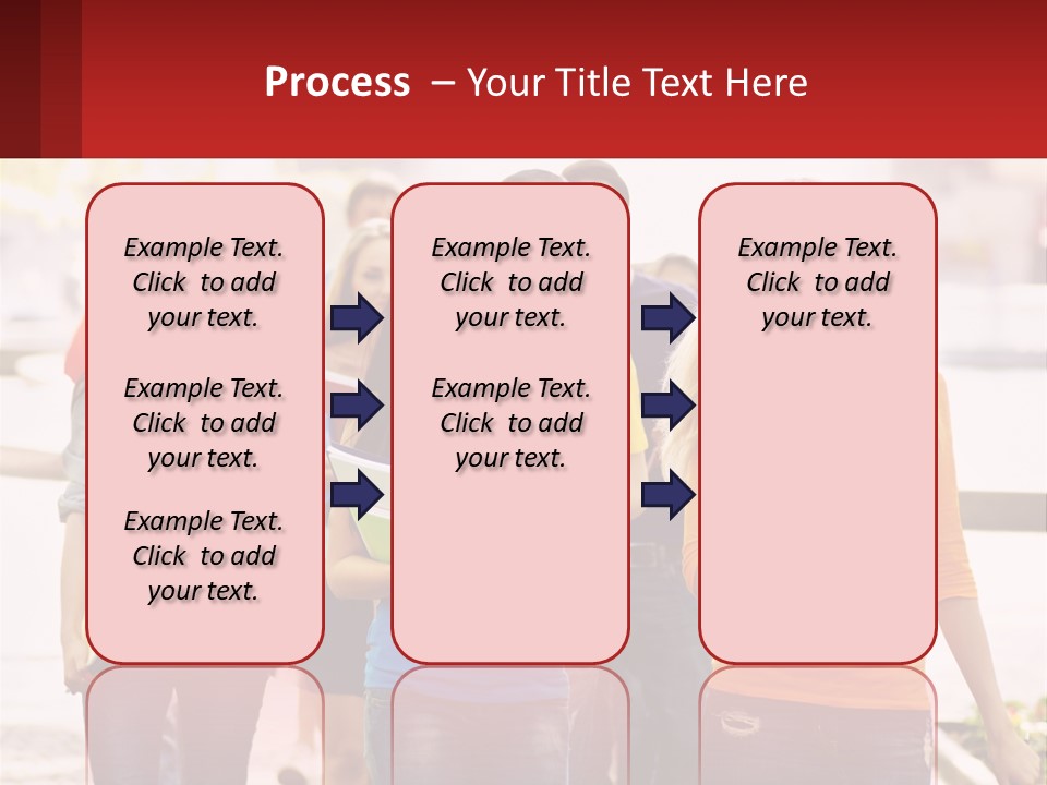 Girls From College PowerPoint Template