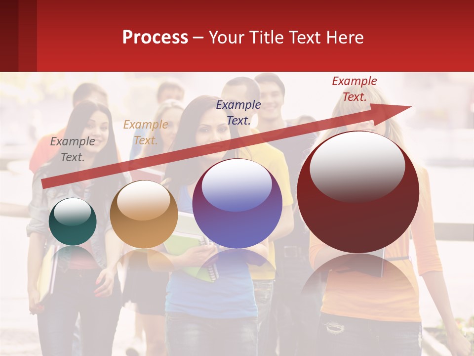 Girls From College PowerPoint Template
