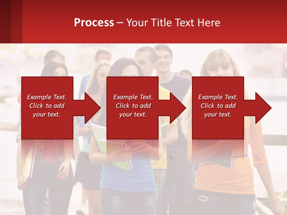 Girls From College PowerPoint Template