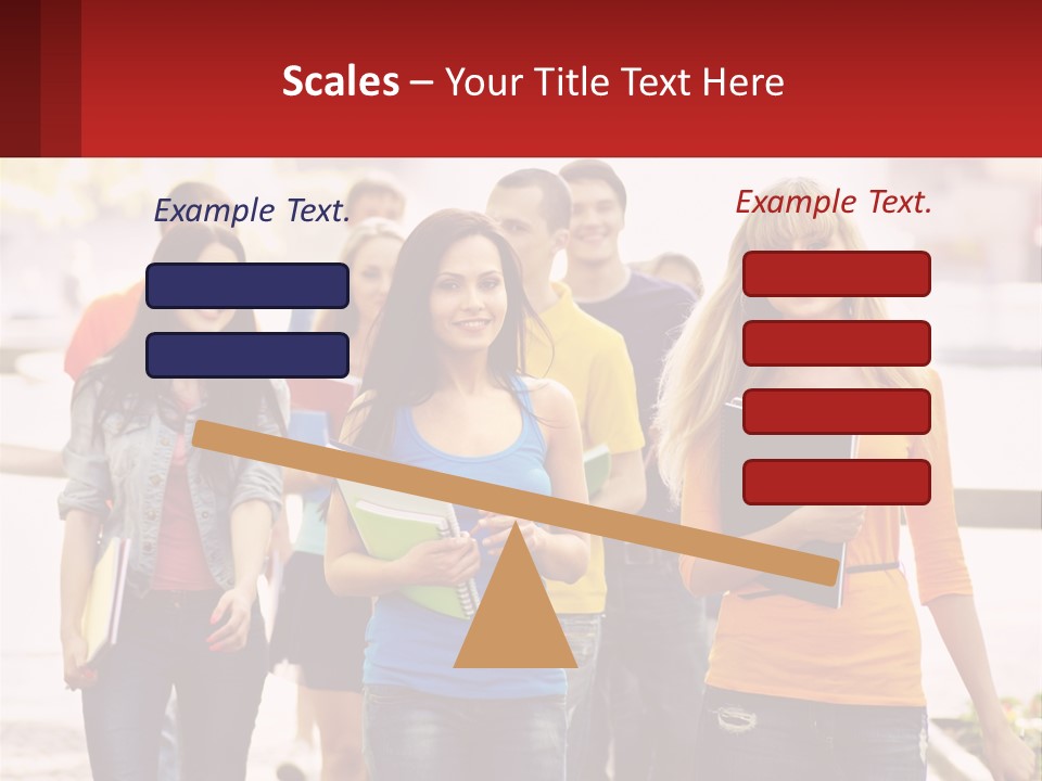 Girls From College PowerPoint Template