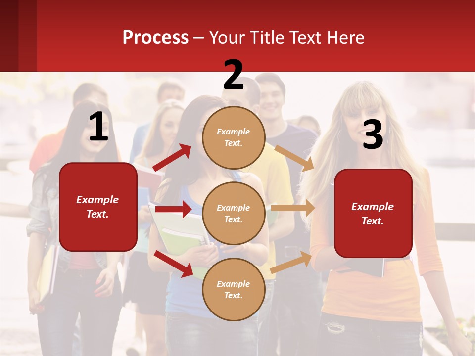 Girls From College PowerPoint Template