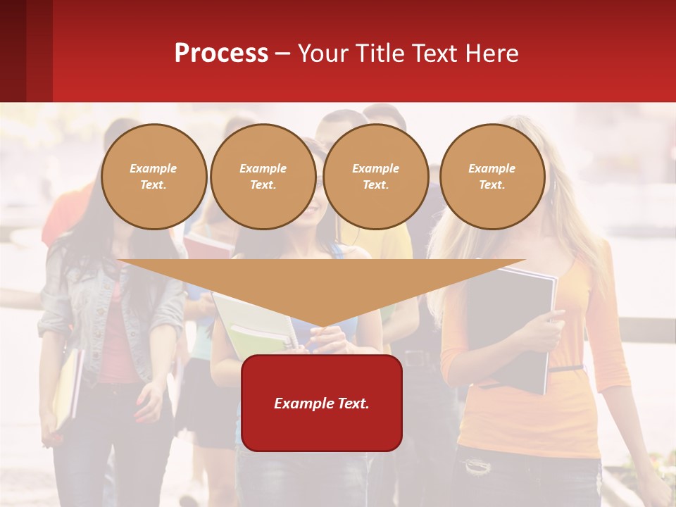 Girls From College PowerPoint Template