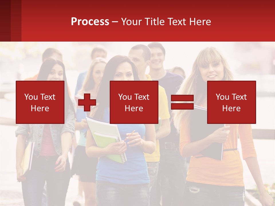 Girls From College PowerPoint Template