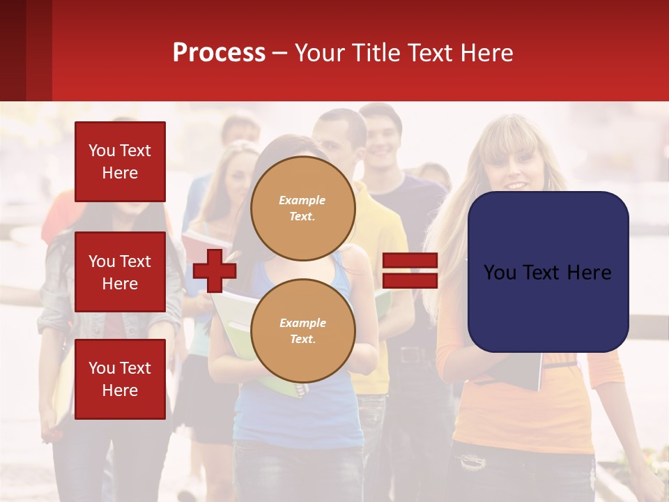 Girls From College PowerPoint Template