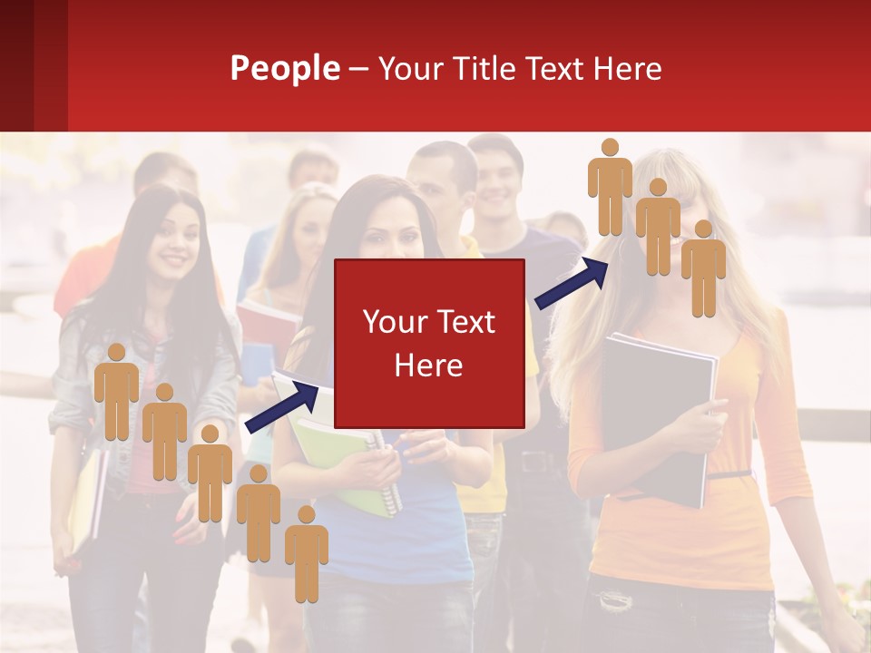 Girls From College PowerPoint Template