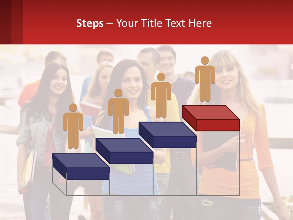 Girls From College PowerPoint Template