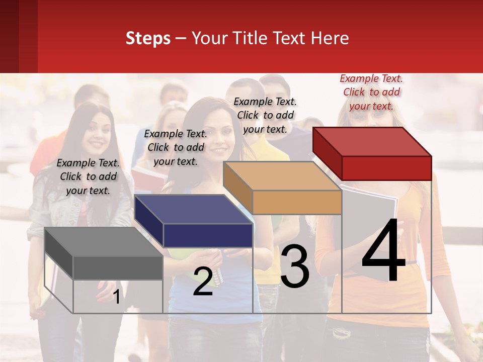 Girls From College PowerPoint Template