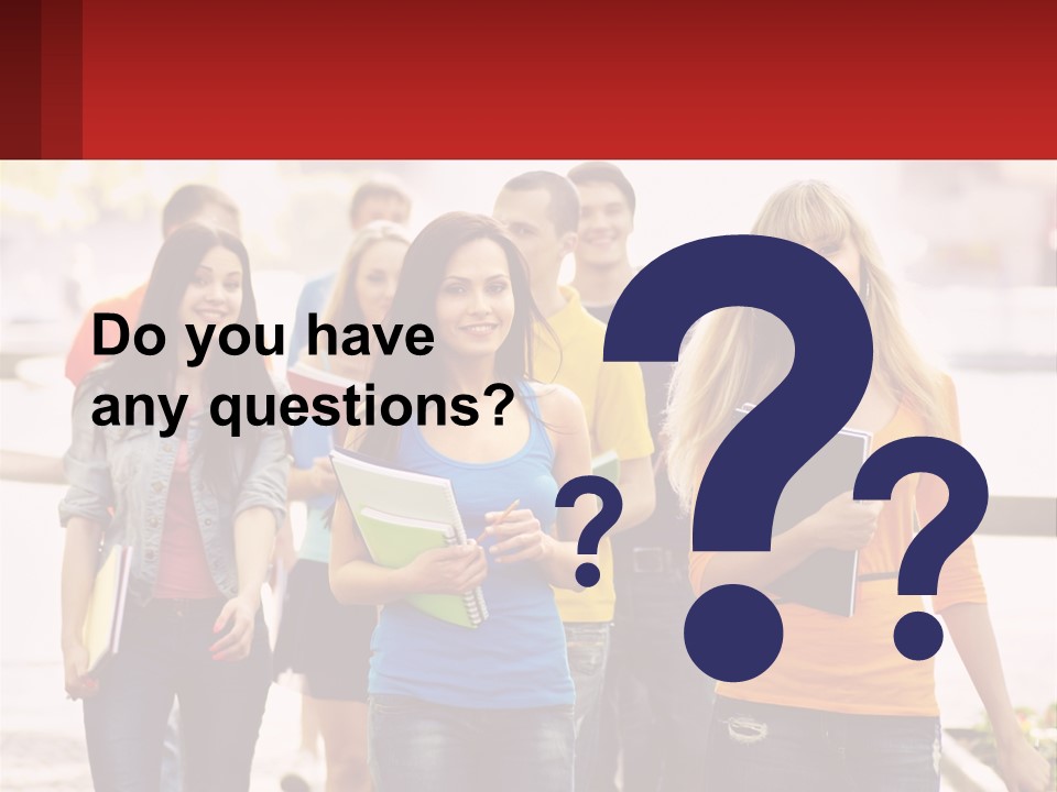 Girls From College PowerPoint Template