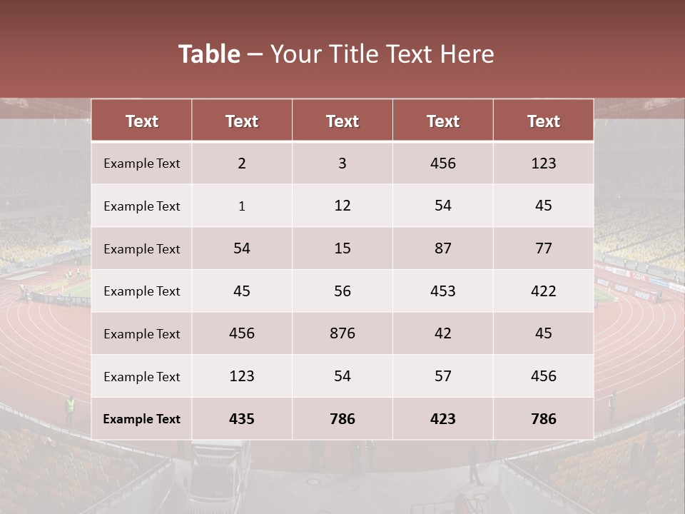 Football Field PowerPoint Template