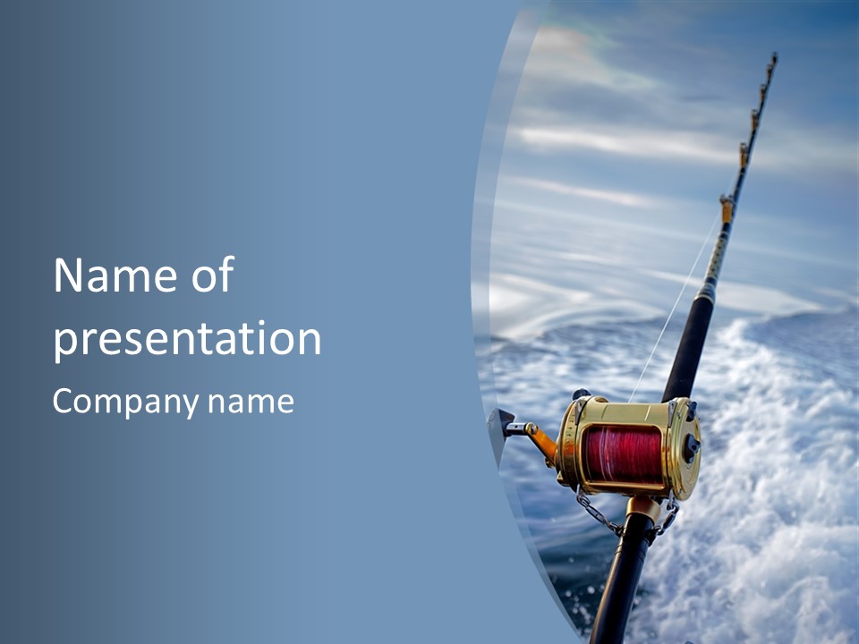 Fishing Rod PowerPoint Template