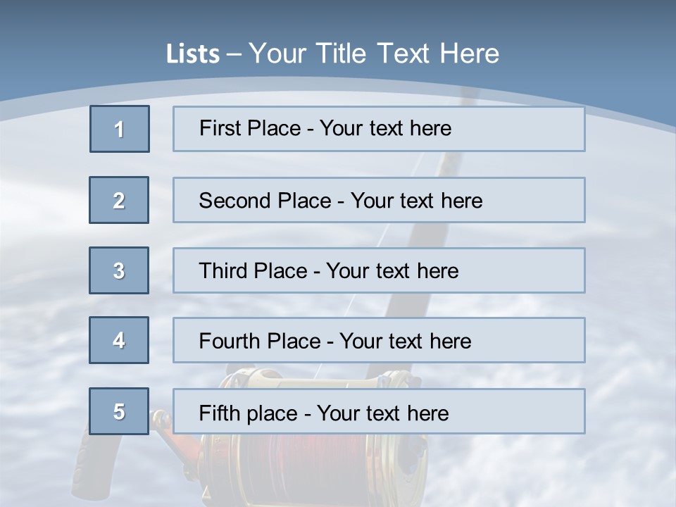 Fishing Rod PowerPoint Template