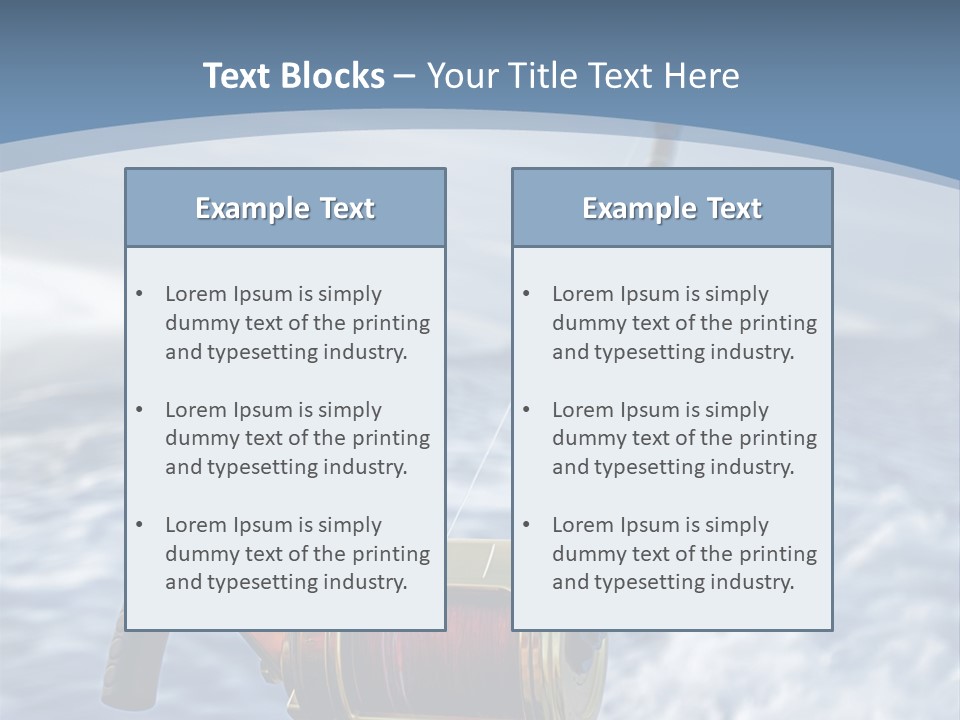 Fishing Rod PowerPoint Template