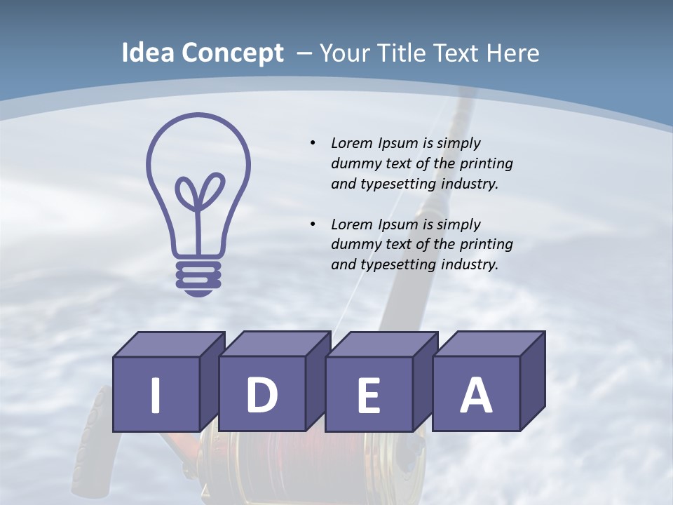 Fishing Rod PowerPoint Template