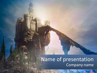 Castle On The Top PowerPoint Template
