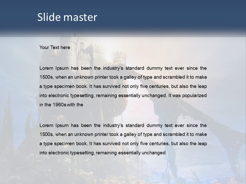 Castle On The Top PowerPoint Template