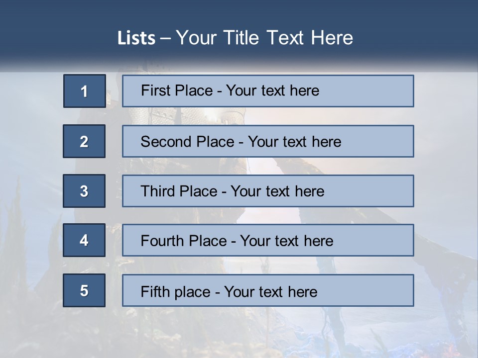 Castle On The Top PowerPoint Template
