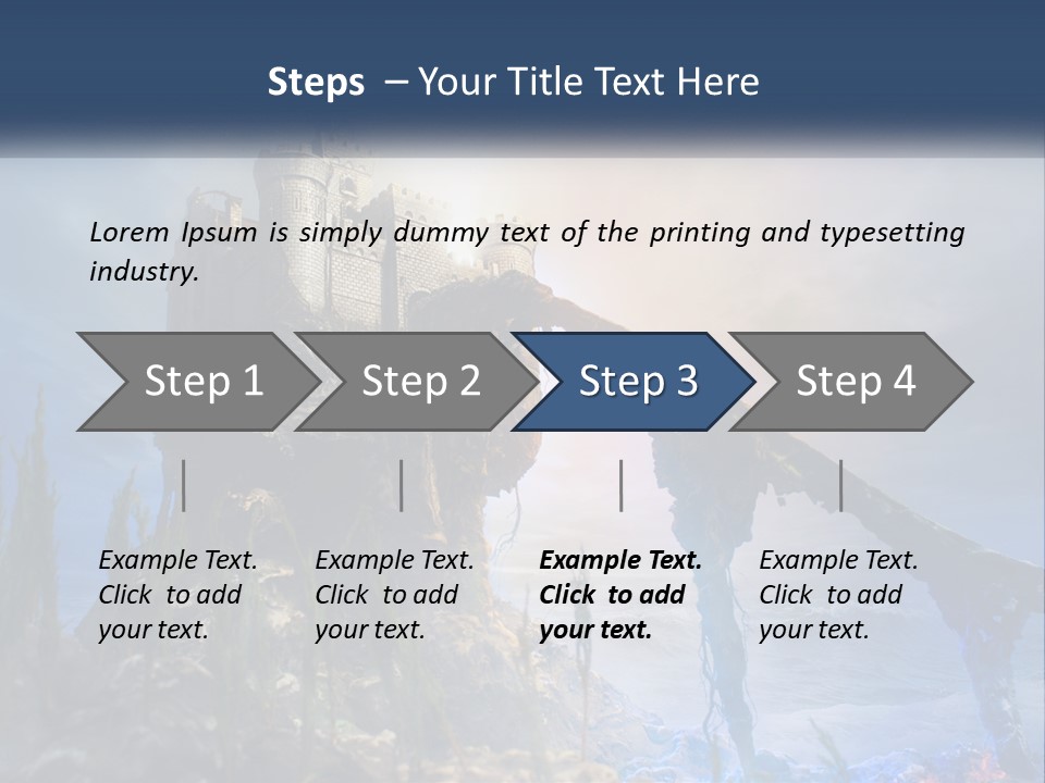 Castle On The Top PowerPoint Template