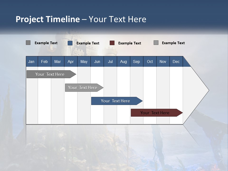 Castle On The Top PowerPoint Template