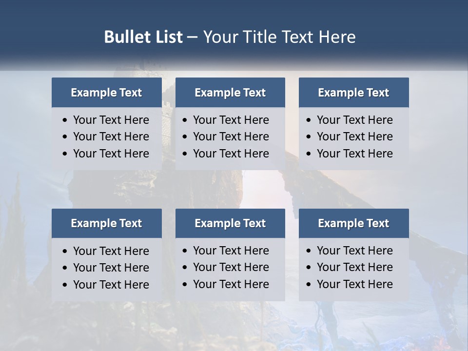 Castle On The Top PowerPoint Template