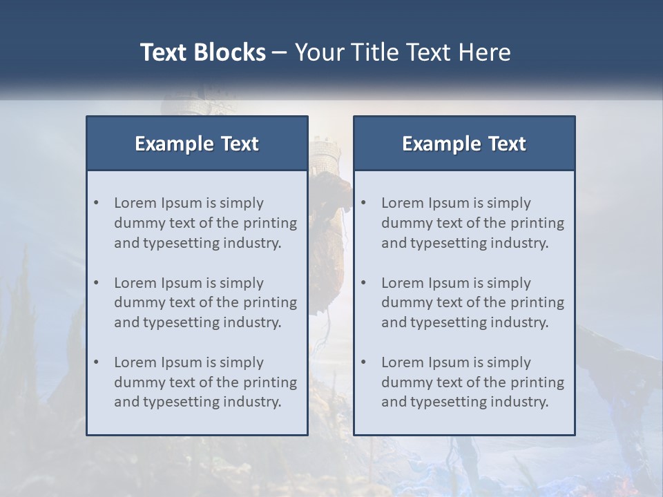 Castle On The Top PowerPoint Template