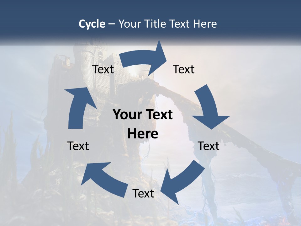 Castle On The Top PowerPoint Template