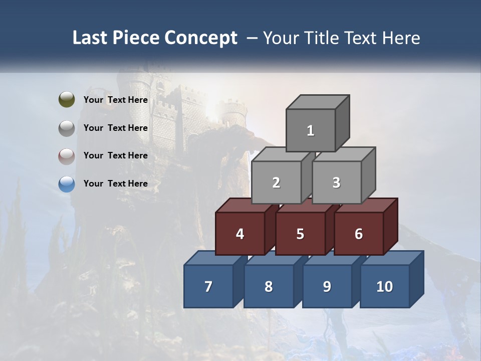 Castle On The Top PowerPoint Template