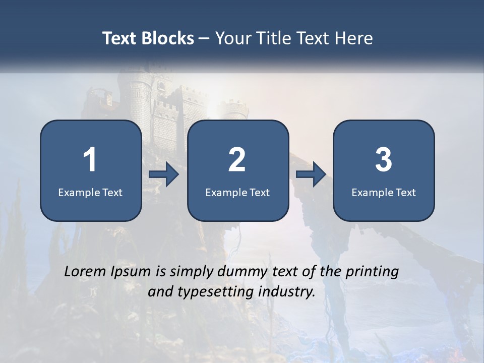 Castle On The Top PowerPoint Template