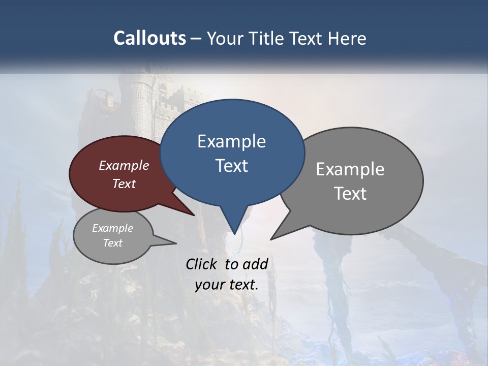 Castle On The Top PowerPoint Template