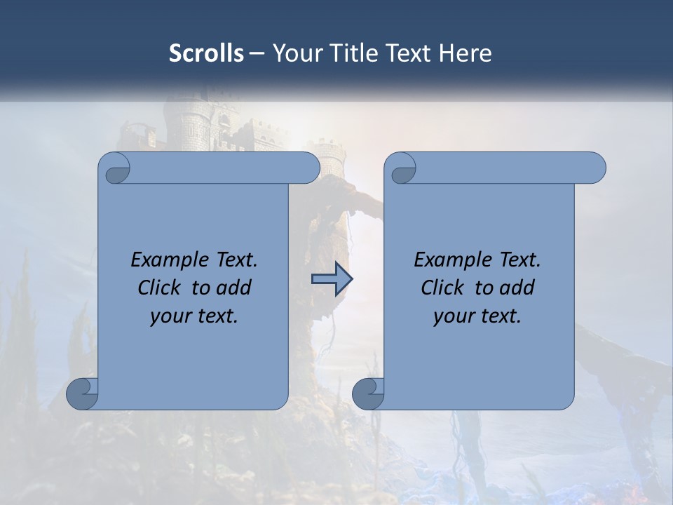 Castle On The Top PowerPoint Template