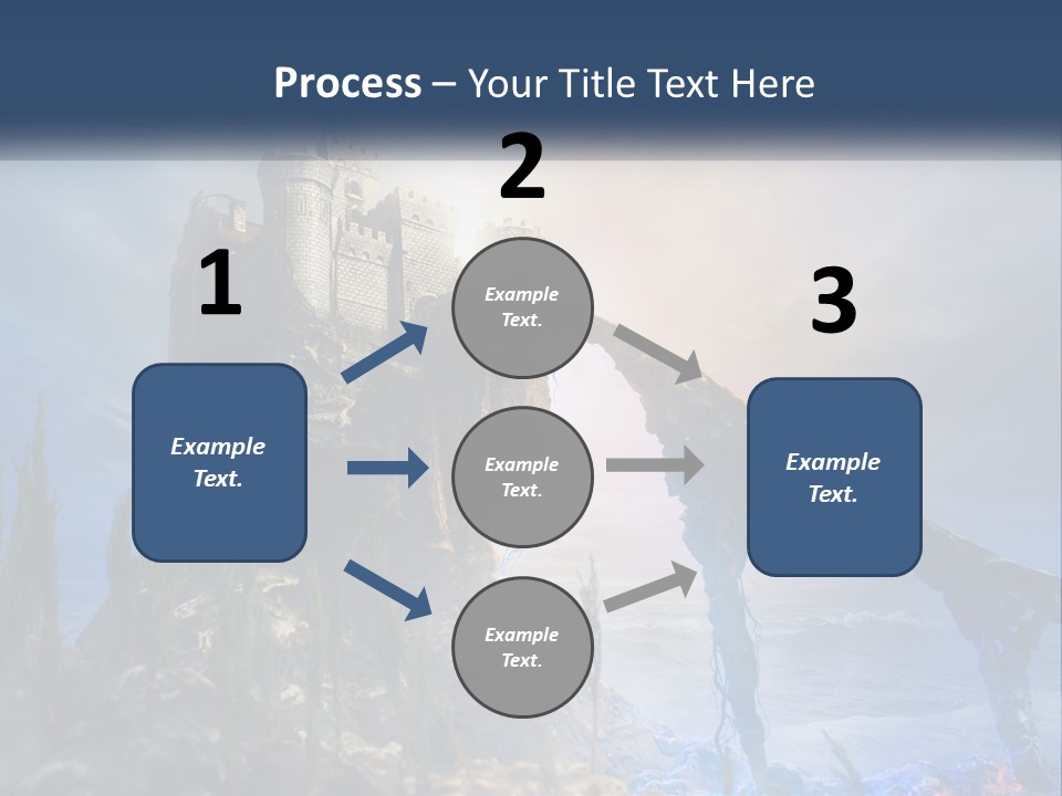 Castle On The Top PowerPoint Template