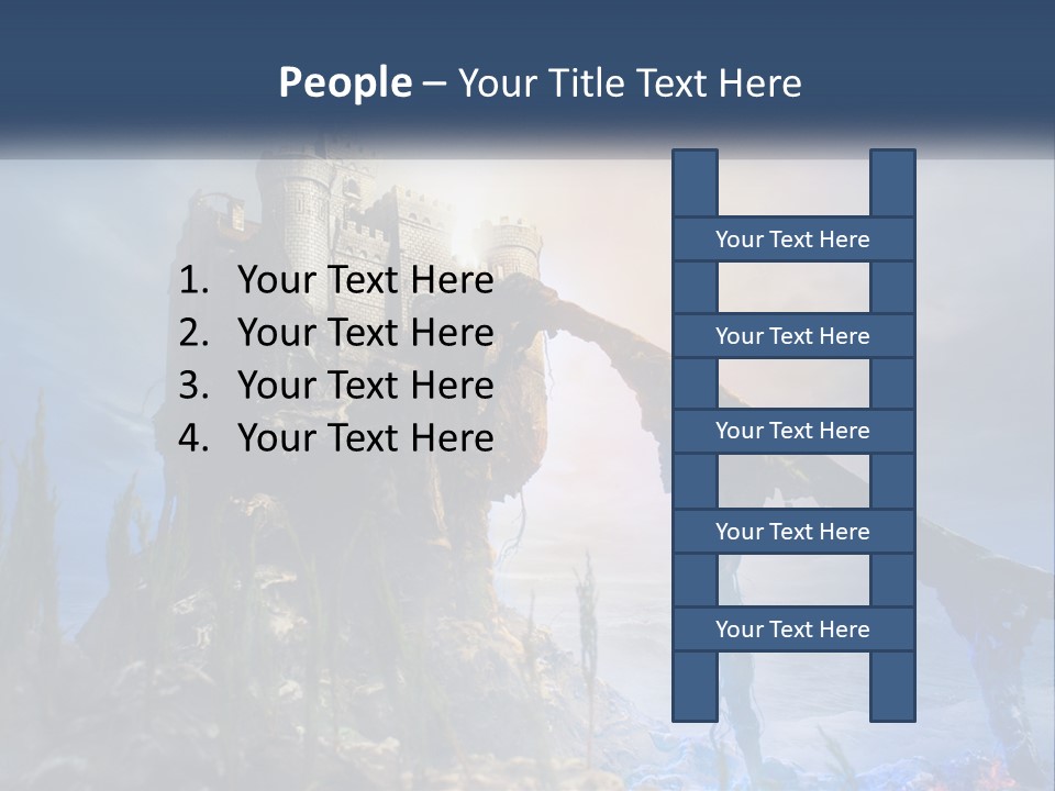 Castle On The Top PowerPoint Template