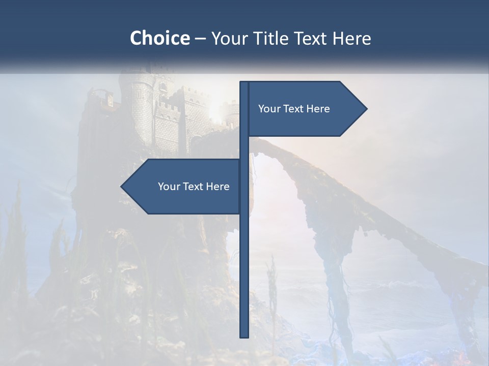 Castle On The Top PowerPoint Template