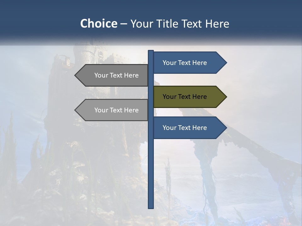 Castle On The Top PowerPoint Template