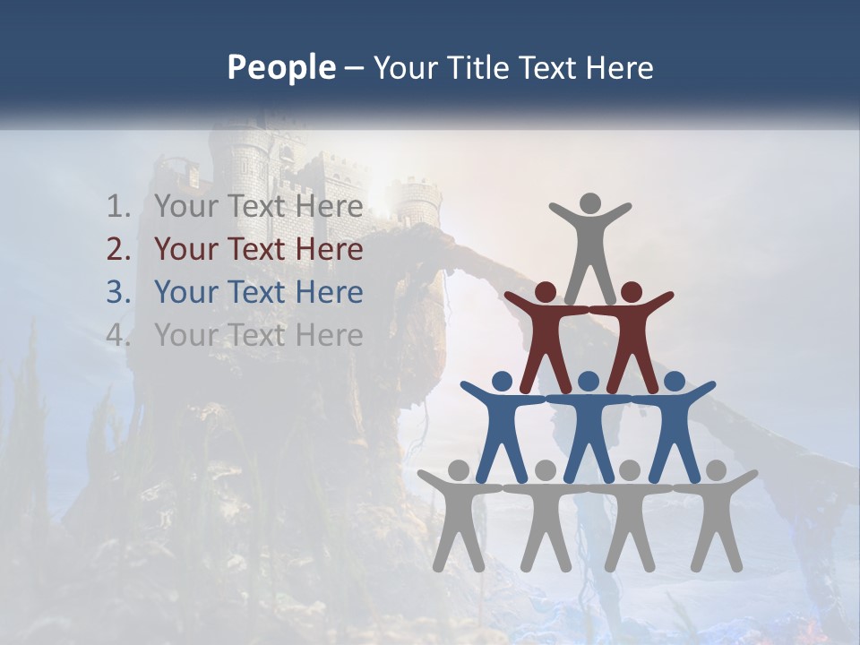Castle On The Top PowerPoint Template