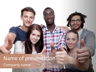 Friendly Team PowerPoint Template