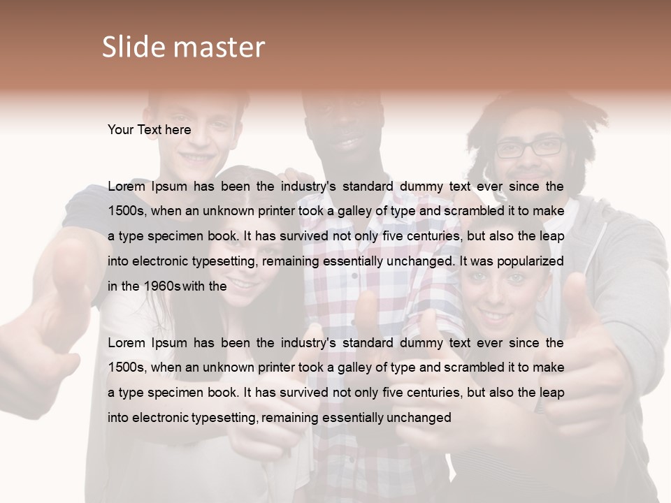 Friendly Team PowerPoint Template